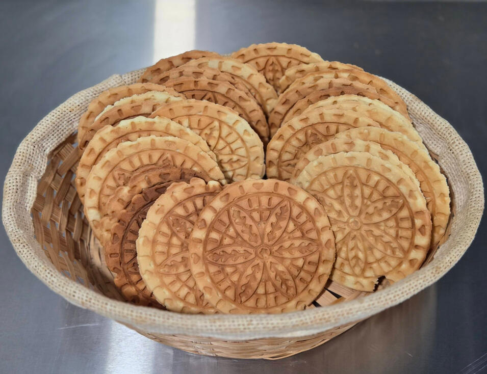 * NOUVEAU * Gaufres Pizzelles: 5$/paquet de 5