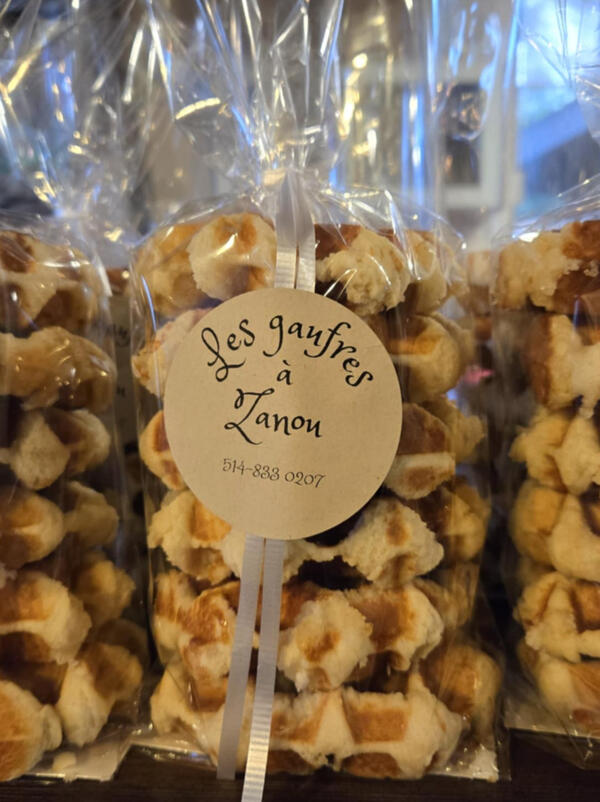 Gaufres de Liège: 20$/6 gaufres
