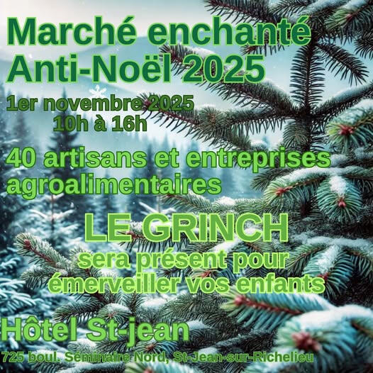 Marché enchanté Anti-Noël de St-Jean-sur-Richelieu